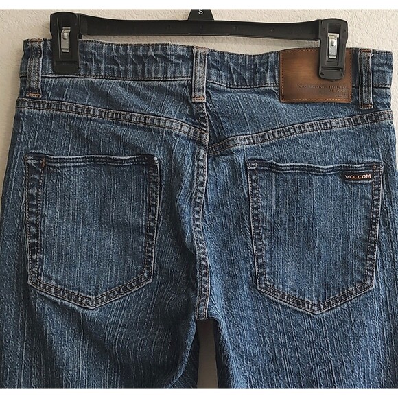 Volcom Jeans Womens 29 Blue Denim Solver Modern Straight Stretch Pocket … - Picture 7 of 16